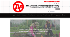 Desktop Screenshot of ontarioarchaeology.on.ca